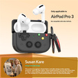 Retro konzol tok szívcímkével az AirPods Pro 3 készülékhez