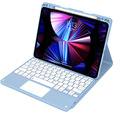 Tok + billentyűzet iPad Air 10.9 4 2020 / 5 2022, Touchpad, kék