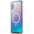 Kameravédő tok Samsung Galaxy Note 10+ Plus, CamShield MagSafe, átlátszó / lila