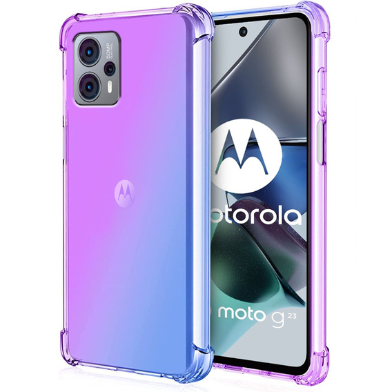 Tok Motorola Moto G23 / G13 4G, Gradient Dropproof, Lila / kék