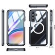 Tok Samsung Galaxy A16-hoz, Shockproof, üveggel, MagSafe-hoz, fekete