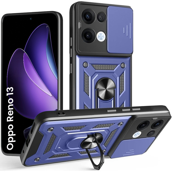 Telefontok a Oppo Reno 13, CamShield Slide, kék