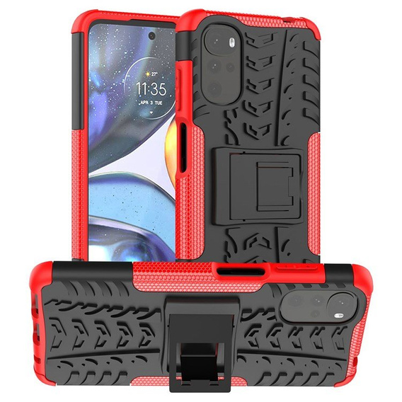 Telefontok a Motorola Moto G22, Tire Armor, piros