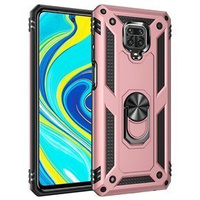 Páncélozott telefontok a Xiaomi Redmi Note 9S / 9 Pro, Nox Case Ring, rózsaszín