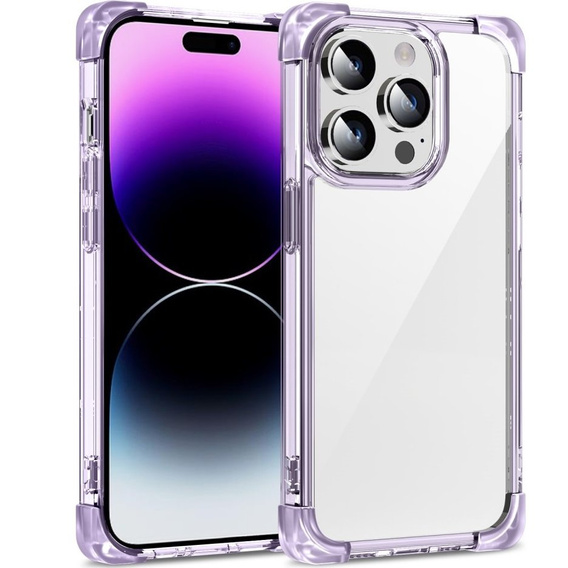 Tok iPhone 14 Pro Max, ERBORD CornerShield, lila