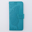 Pattintható tok a Motorola Moto G54 5G, Butterfly, kék