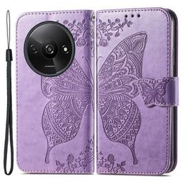 Pattintható tok a Xiaomi Redmi A3, Butterfly, lila