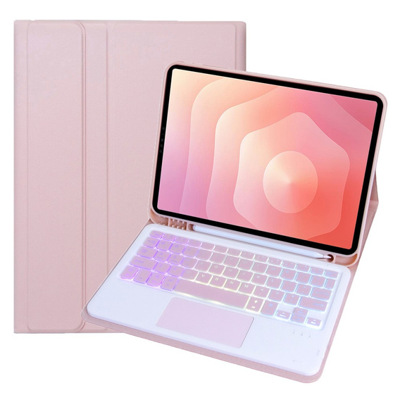 Megvilágított Bluetooth billentyűzettel és érintőpaddal ellátott tok Samsung Galaxy Tab S11 készülékhez