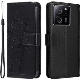 Pattintható tok Xiaomi 13T / 13T Pro, fa, fekete