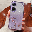tok Oppo A58 4G, csillogó virág, lila