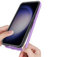Tok Samsung Galaxy S24 készülékhez, Shockproof, fóliával, lila