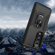 Páncélozott telefontok a do Samsung Galaxy Z Fold 4 5G, Nox Case Ring, fekete