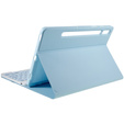 Tok + billentyűzet Samsung Galaxy Tab S7 T870/T875 / S8, Pen Slot, kék