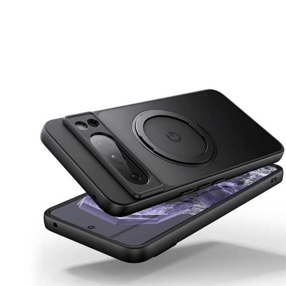 Tok a Google Pixel 8A készülékhez, Fusion Hybrid Kickstand, MagSafe-hoz, átlátszó