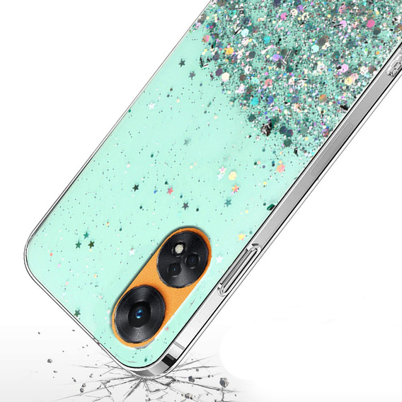 Telefontok a Oppo Reno8 T, Glittery, zöld