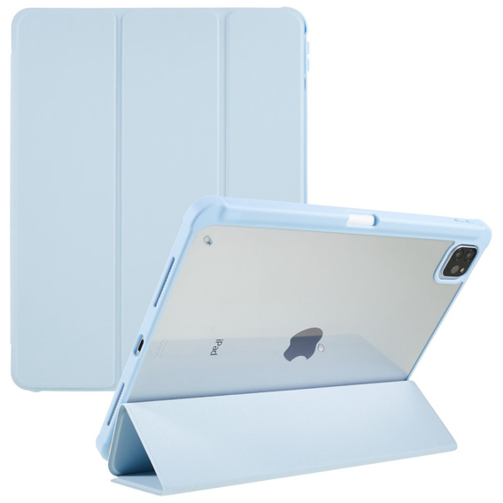Tok iPad Pro 11 2022 / 2021 / 2020 / 2018, Smartcase Hybrid, tolltartó résszel, kék