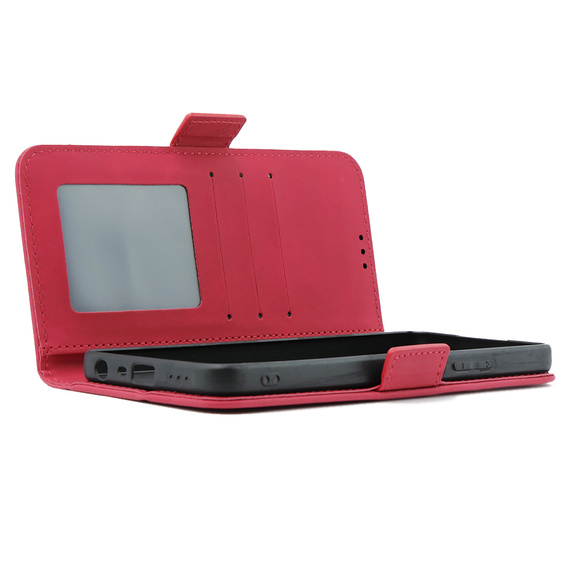 Pattintható tok a Oppo A38 4G / Oppo A18 4G, Card Slot, piros