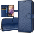 Flap tok Samsung Galaxy M15 5G, Wallet Rhombus, kék