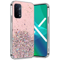 Telefontok a Oppo A54 5G/A74 5G/A93 5G, Glittery, rózsaszín