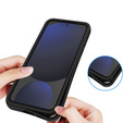 Tok Samsung Galaxy S24 FE készülékhez, Shockproof, fóliával, fekete