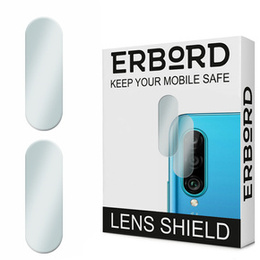 2x ERBORD edzett üveg a kamera számára, hogy Huawei P30 Lite