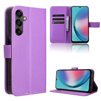 Pattintható tok a Samsung Galaxy M55 5G, Wallet Smart Magnet, lila