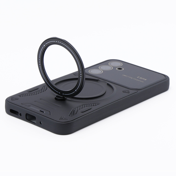Páncélozott tok Samsung Galaxy A54 5G, CamShield MagSafe, fekete