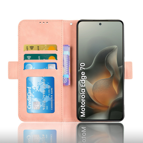 Kártyanyílásos flip tok Motorola Edge 70 készülékhez