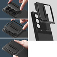 Spigen Optik Armor fekete tok Samsung Galaxy S23 Ultra készülékekhez