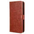 Pattintható tok a Infinix Zero 30 5G, Crazy Horse Wallet, barna