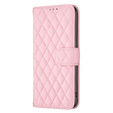Pattintható tok a Oppo A17, Wallet, BINFEN COLOR, rózsaszín