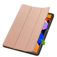 Tojás Lenovo Idea Tab 11" 2025 TB336FU TB336ZU, állvány, Smartcase tolltartóval, rózsaarany színű