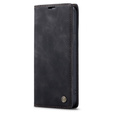 CASEME tok iPhone 14 Pro, Leather Wallet Case, fekete