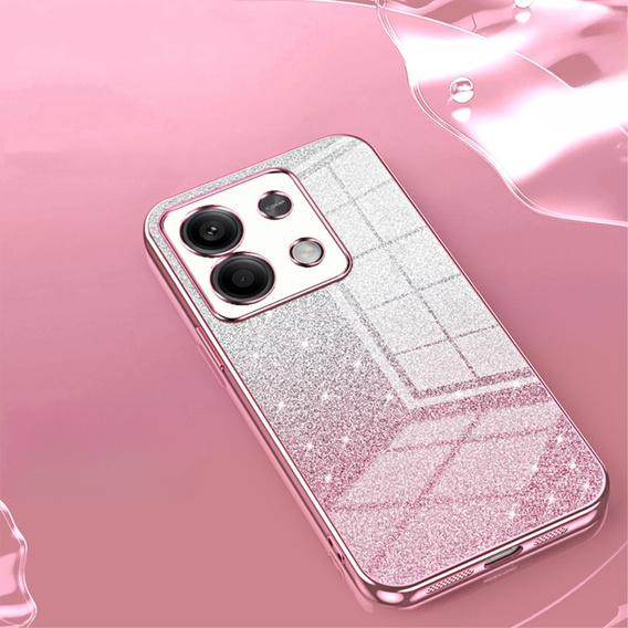 Tok Xiaomi Redmi Note 13 5G, Glitter Case CamShield, rózsaszín