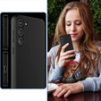 Telefontok a Samsung Galaxy S23 5G, Silicone Lite, fekete