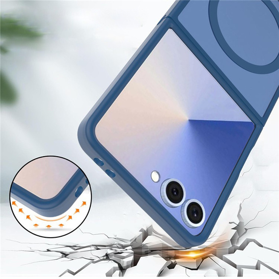 Tok MagSafe - Hybrid tok matt Samsung Galaxy Z Flip7 készülékhez