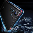Teletok LUPHIE Samsung Galaxy S23 Ultra-hoz, Armor Bumper, fekete / piros