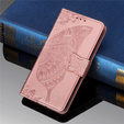 Pattintható tok a Xiaomi Poco F6, Butterfly, rózsaszín rose gold