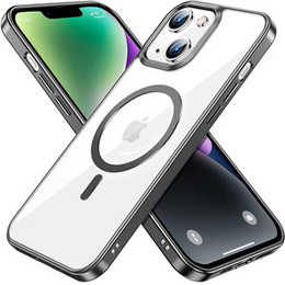 Telefontok a iPhone 14, ERBORD Hybrid MagSafe Case, fekete