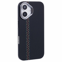 Tok iPhone 16, Carbon Fiber MagSafe, fekete