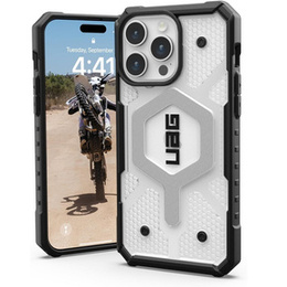 Urban Armor Gear Telefontok a iPhone 15 Pro Max, Pathfinder MagSafe, átlátszó / fekete