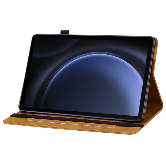 Tok Samsung Galaxy Tab S10 Lite / S10 FE / S9 FE, Wallet Pen Slot, sárga