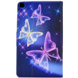 Telefontok a Samsung Galaxy Tab A7 10.4 2020 T500 T505, butterflies, lila