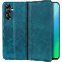 Pattintható tok Samsung Galaxy A14 4G/5G, Split Leather, zöld