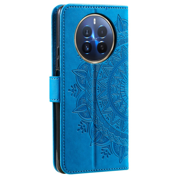 Pattintható tok a Realme 12 Pro 5G / 12 Pro+ 5G, Mandala, kék