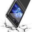 Tok Samsung Galaxy Z Flip7 FE / Z Flip6, PC Case, átlátszó / fekete