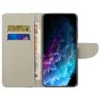 Pattintható tok a Samsung Galaxy M15 5G, Wallet, Don't Touch My Phone fekete