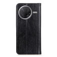 Pattintható tok Xiaomi Poco F7 Pro / F7 Ultra, Split Leather, fekete