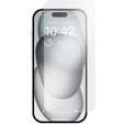 A Spigen tok iPhone 15, Liquid Air, fekete + 9H edzett üveghez