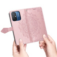Pattintható tok a Xiaomi Redmi 12C, Mandala, rózsaszín rose gold